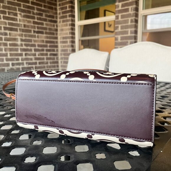 Tory Turch T Monogram Square Shoulder Bag Contrast Embossed - Picture 6 of 10